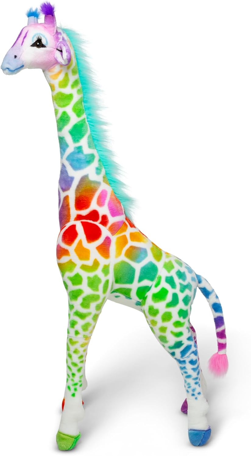 Rainbow Plush Giraffe
