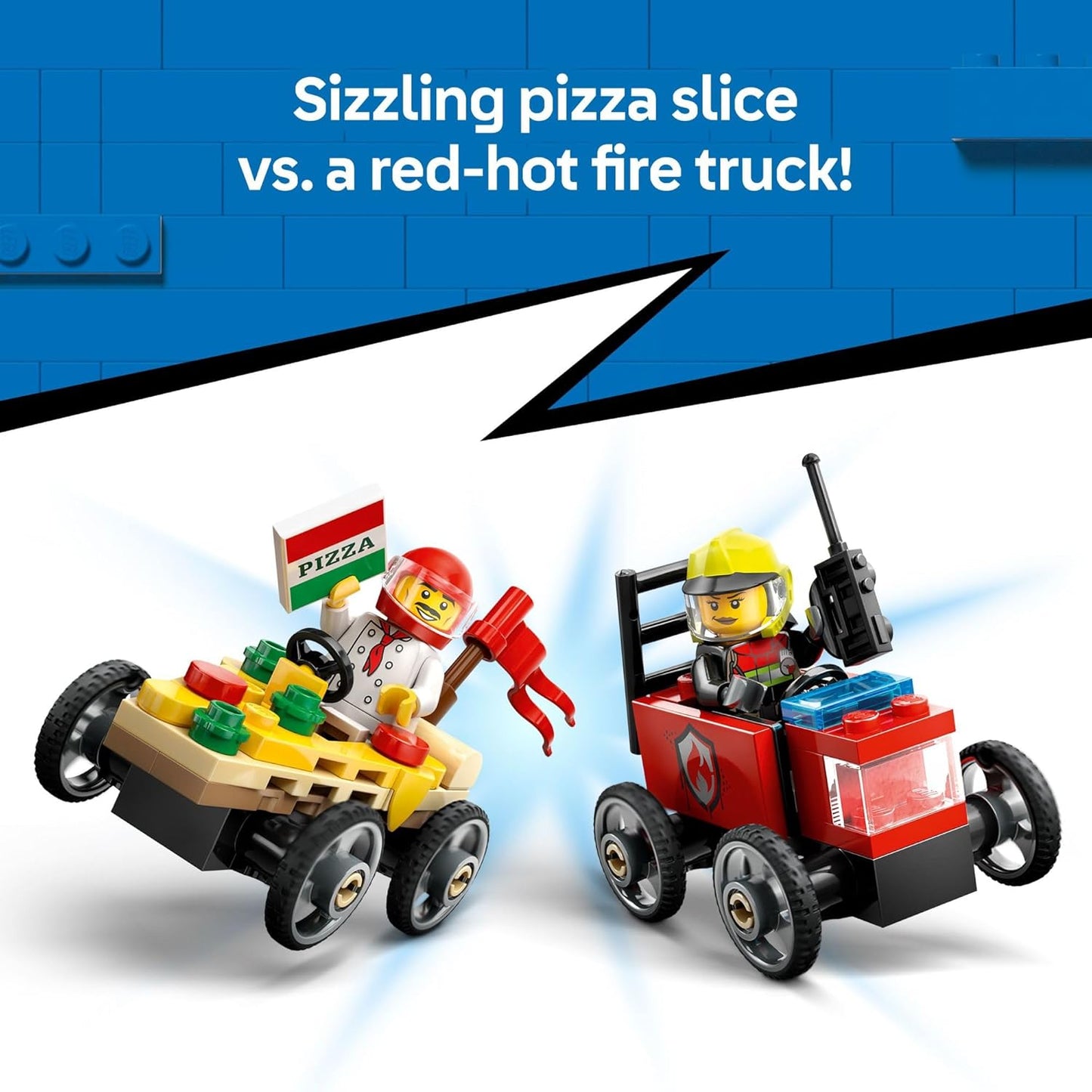 Pizza Vs Fire Truck Car