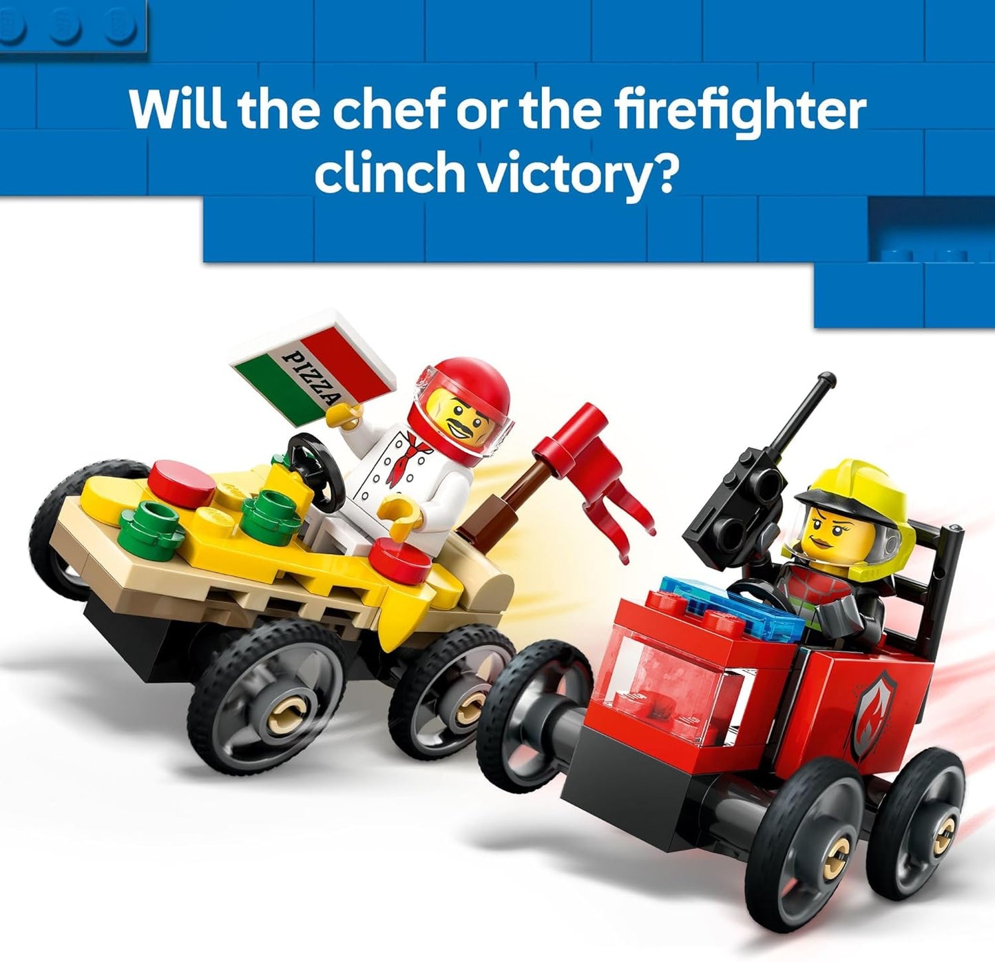 Pizza Vs Fire Truck Car