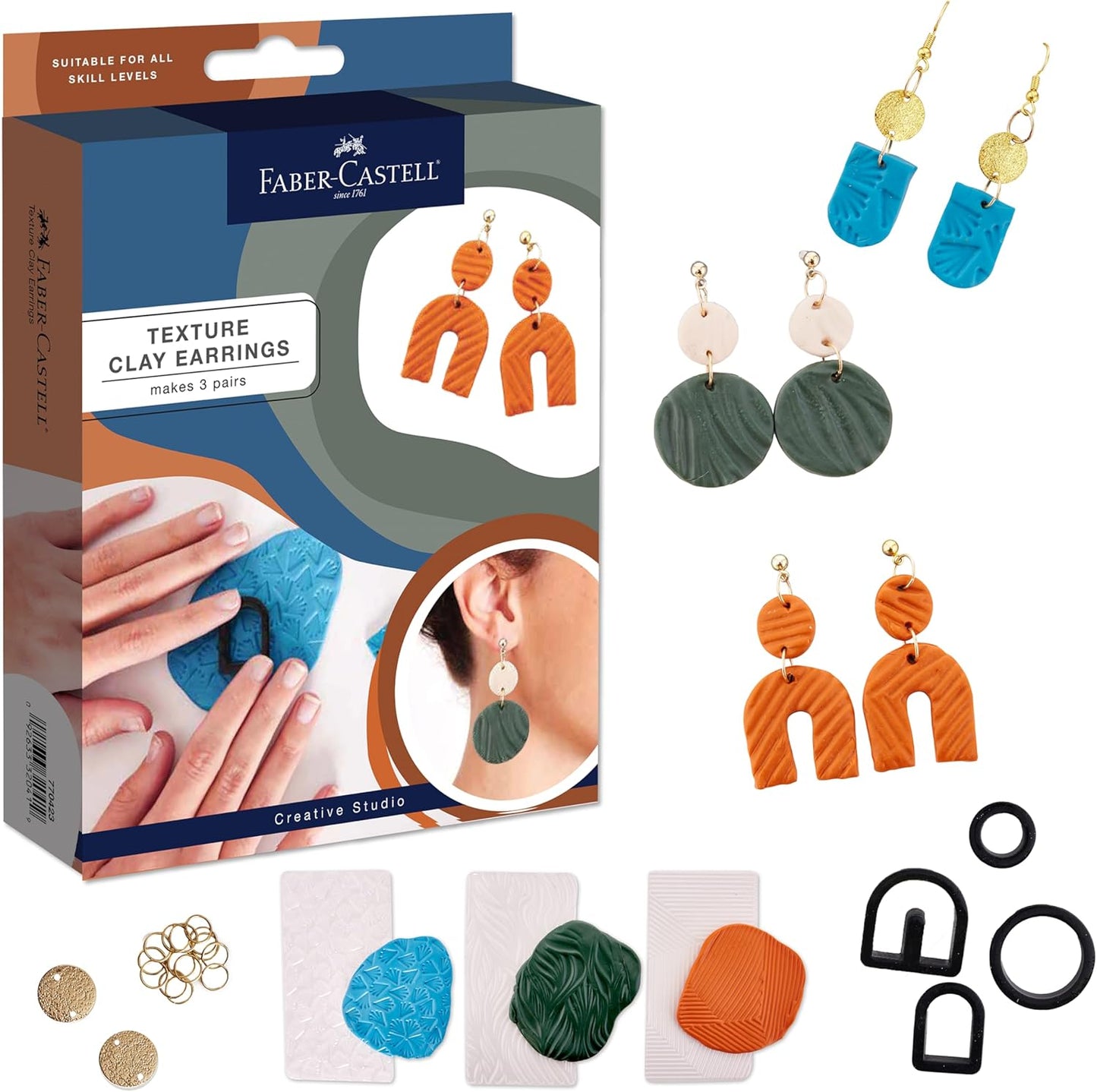 *texture Clay Earrings