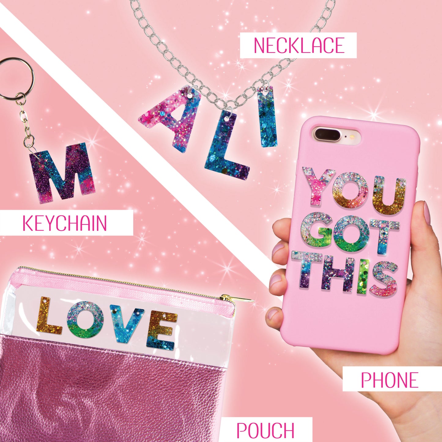 *resin Letter Charm Set