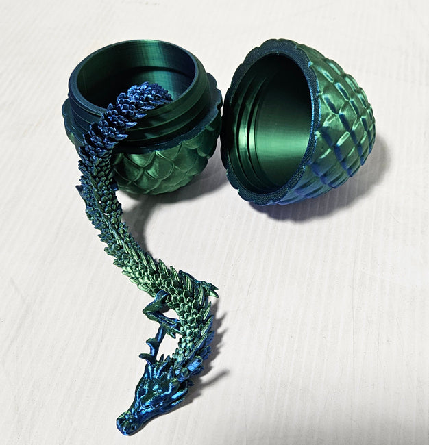 3d Printed Dragon and Egg