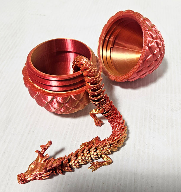 3d Printed Dragon and Egg