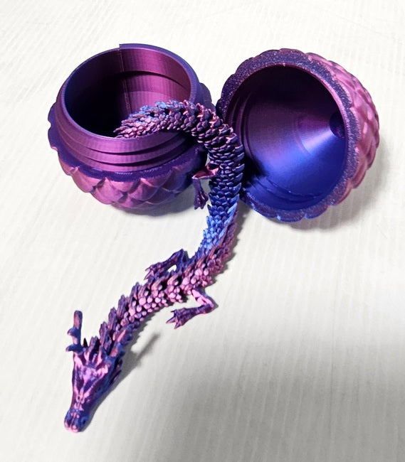 3d Printed Dragon and Egg