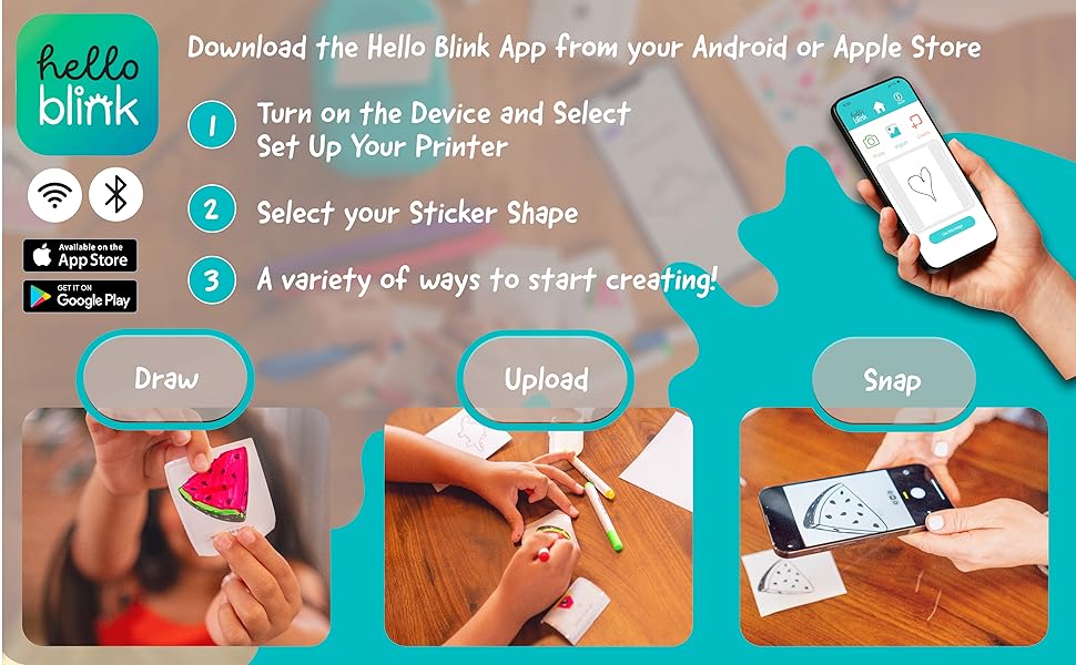 Hellow Blink Sticker Make