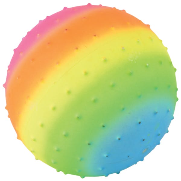 7in Rnbow Knobby Ball
