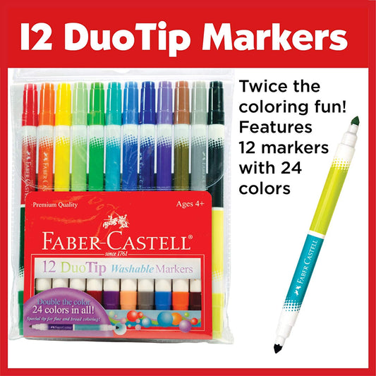 12ct Duo Tip Washable