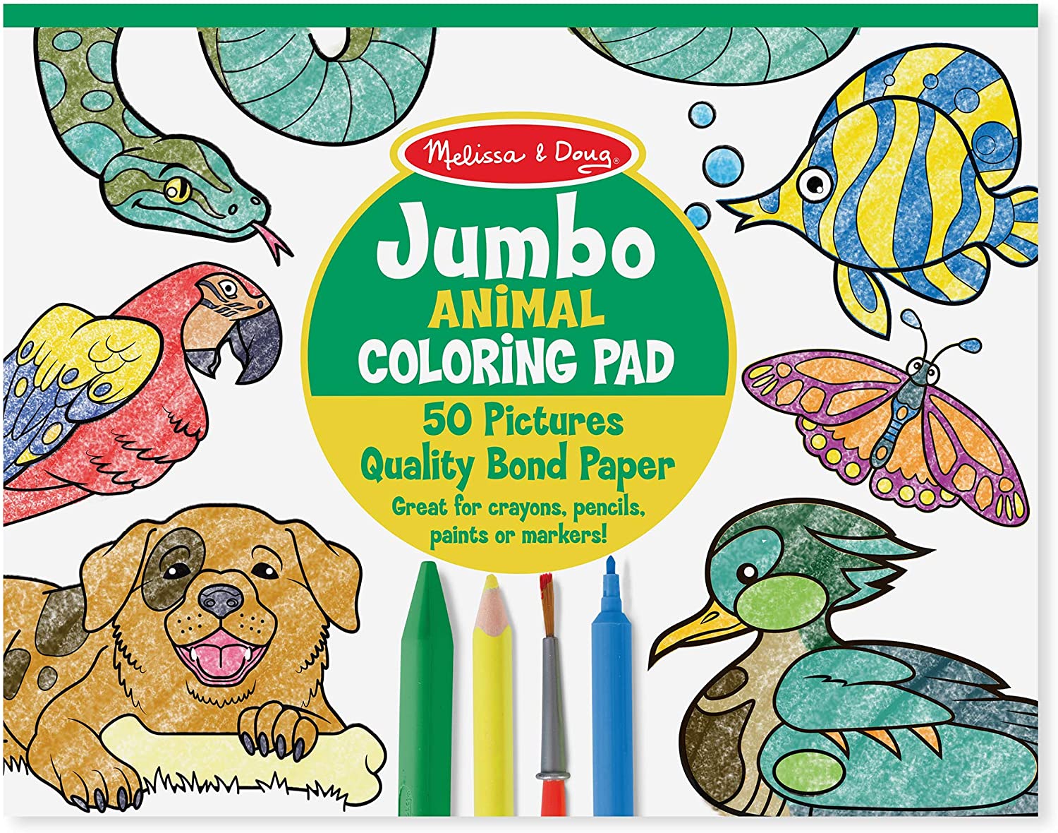 Jumbo Coloring Pad Animal