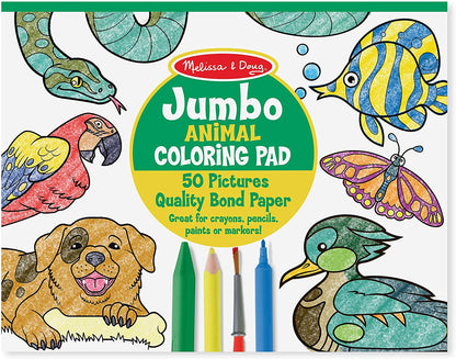 Jumbo Coloring Pad Animal