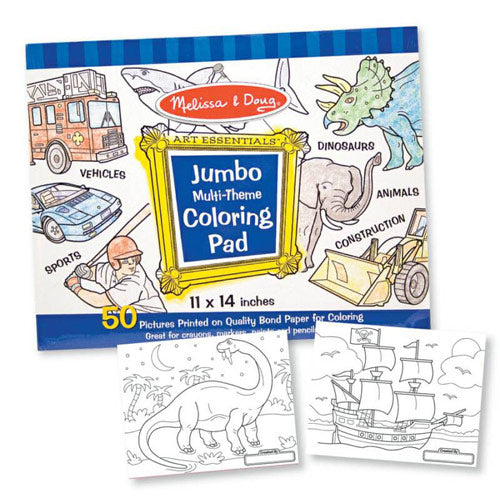Jumbo Coloring Pad Blue