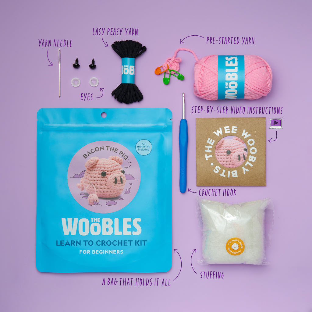 Bacon the Pig  Crochet Ki