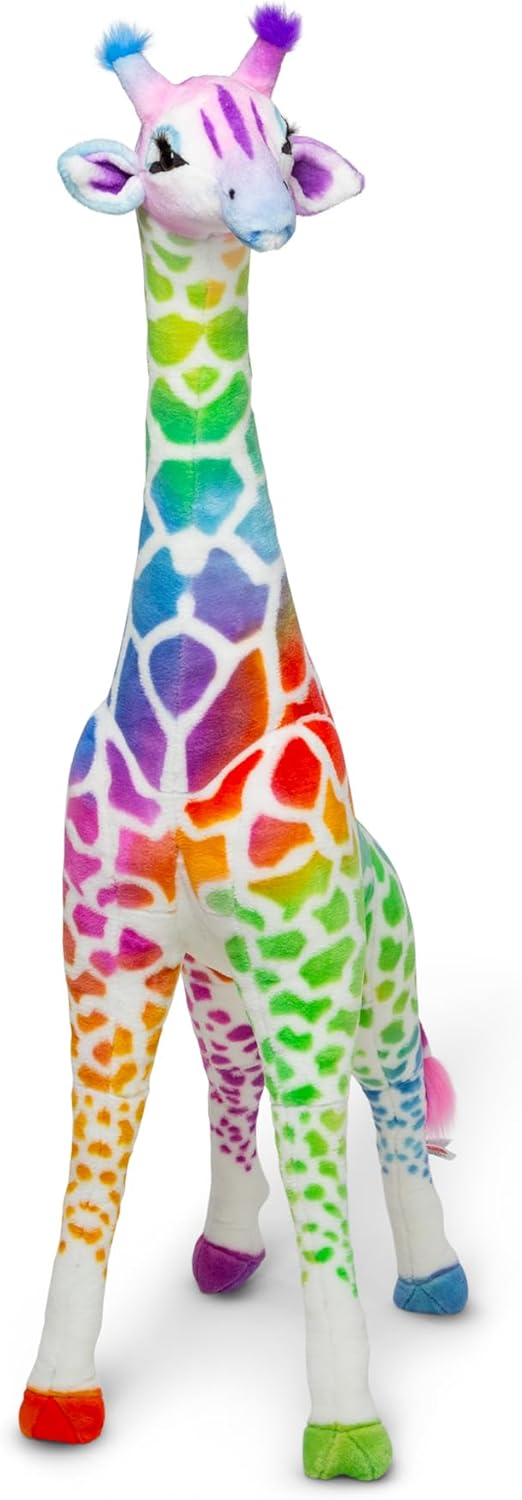 Rainbow Plush Giraffe