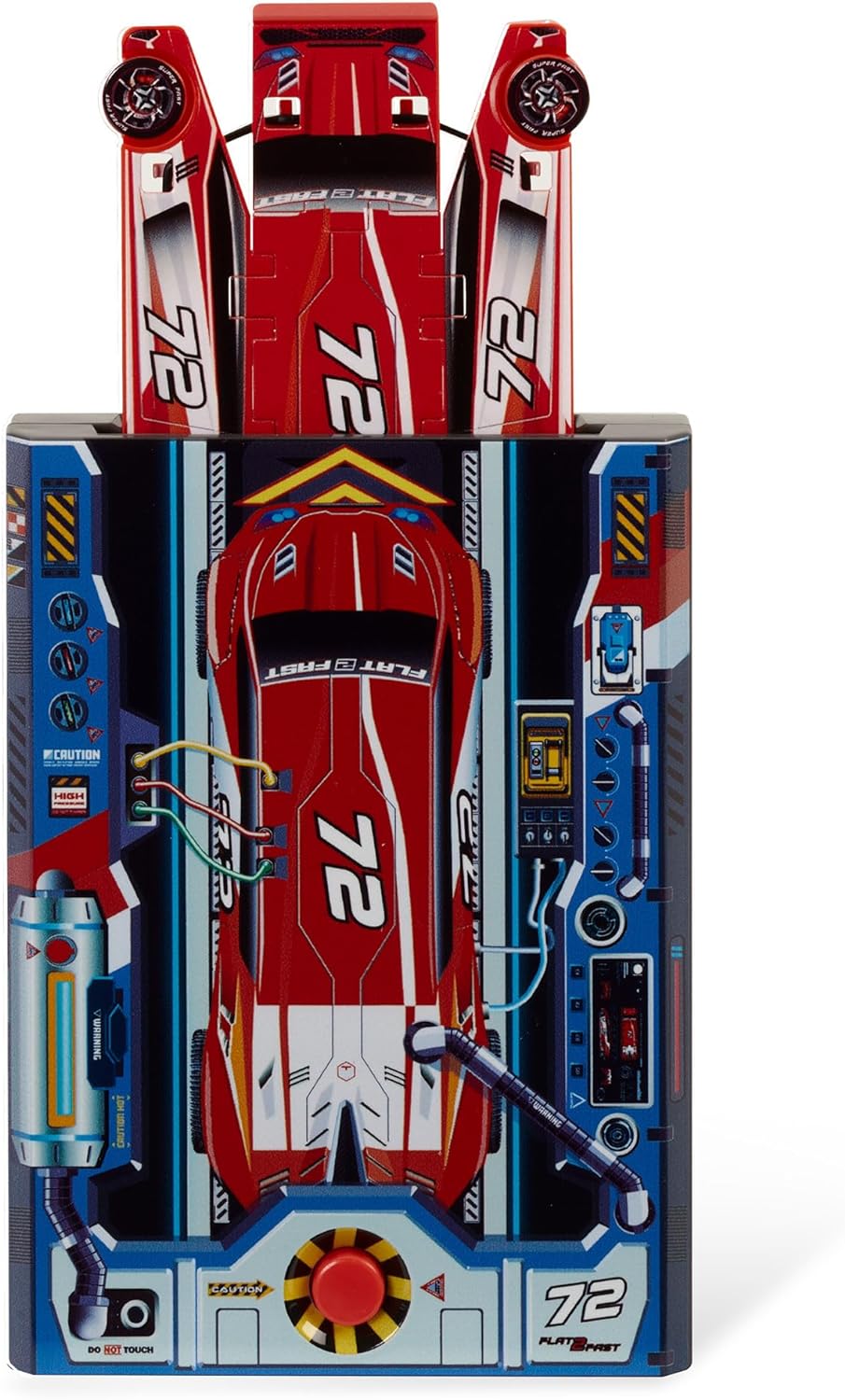 Red Flat 2 Fast Car