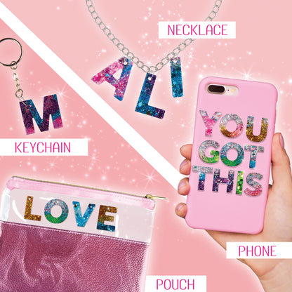 *resin Letter Charm Set