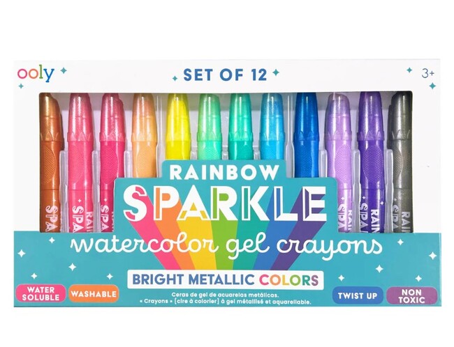 Rainbow Sparkle Crayons