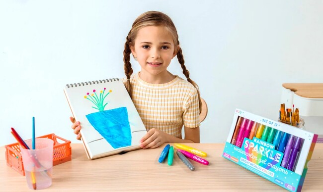 Rainbow Sparkle Crayons