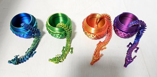 3d Printed Dragon and Egg