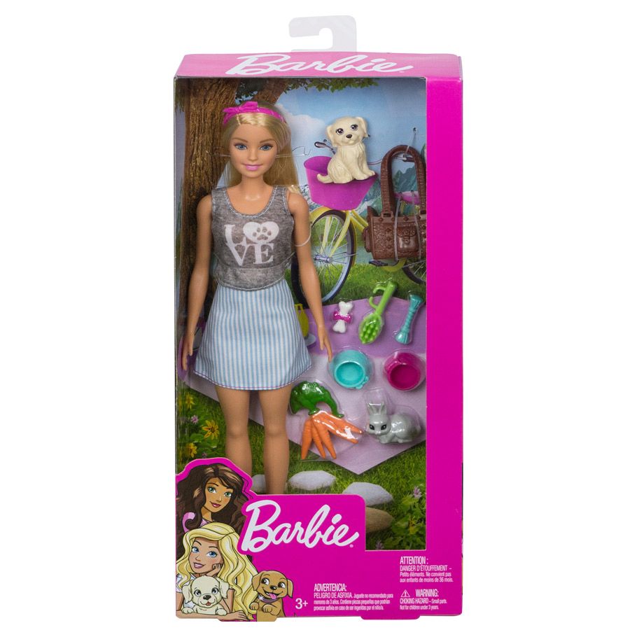 Barbie Doll and Pets