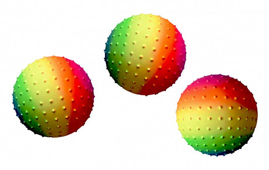 5in Rnbow Knobby Ball